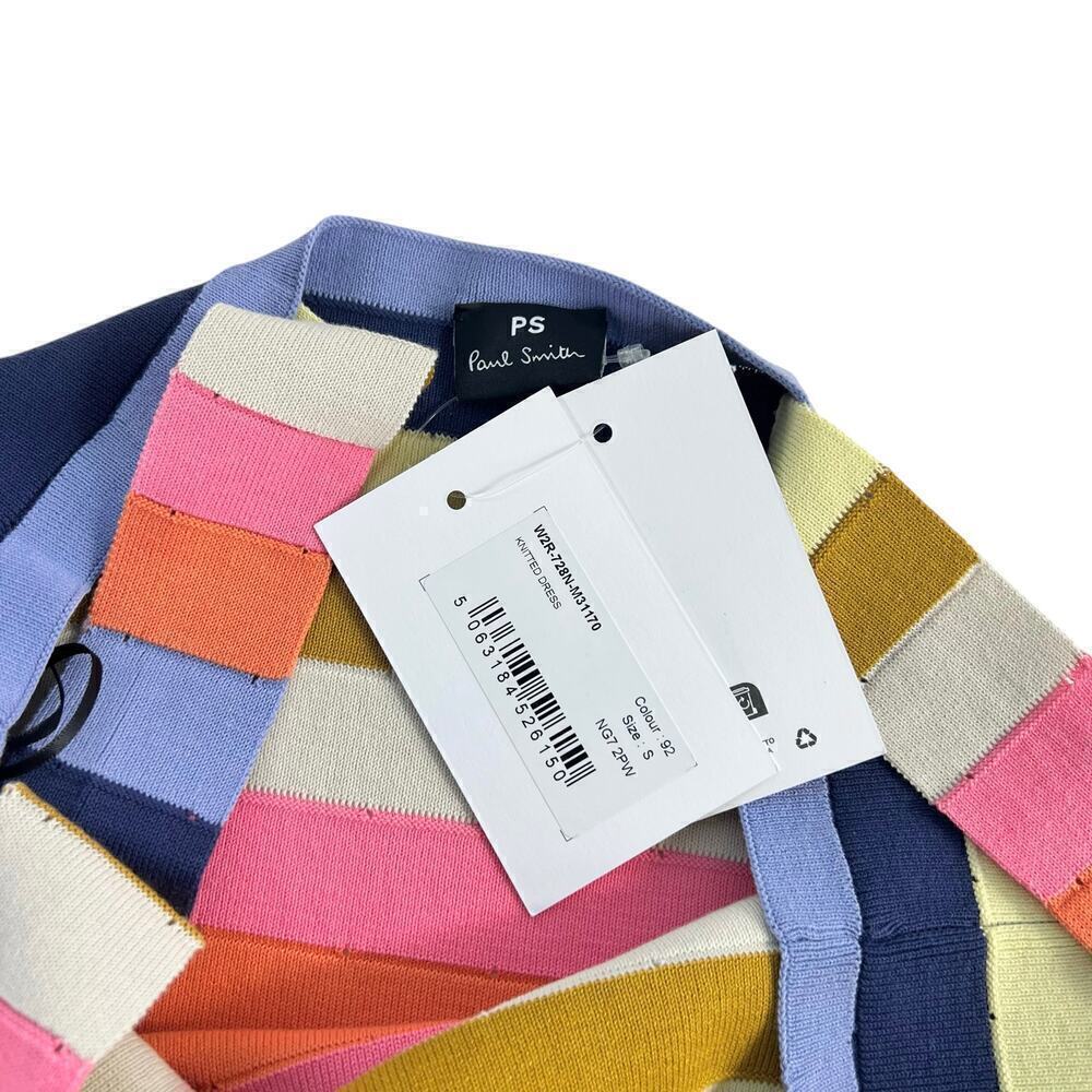 New Women’s Paul Smith Multi Stripe Knit Dress Size S - Picture 3 of 8